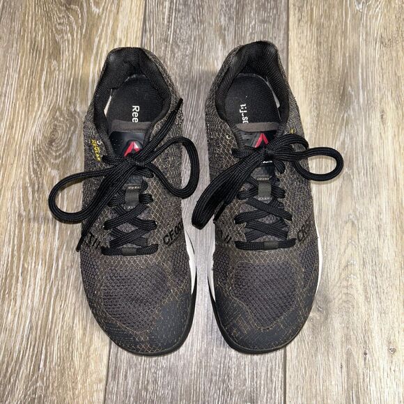 Reebok Crossfit Nano 5.0 V72419 Black Gray Womens Size 7 Running Sneaker Shoes - Picture 4 of 11